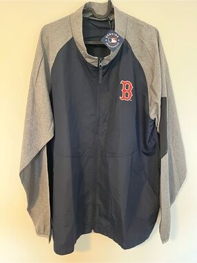 Dunbrooke Navy & Gray Boston B Lightweight Zip Jacket
